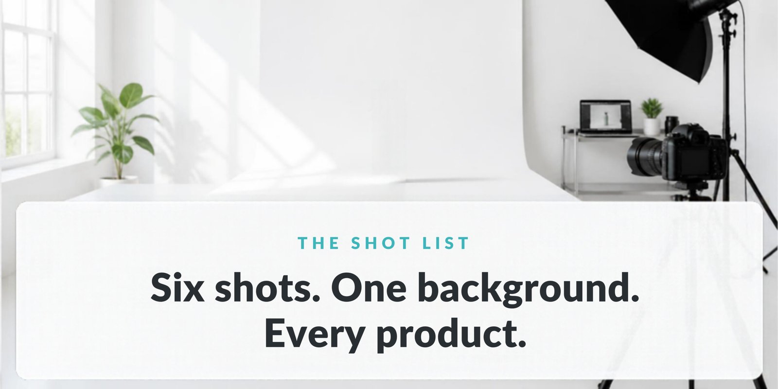 The six product shots every ecommerce listing needs: hero, angle, back, detail, scale and in use