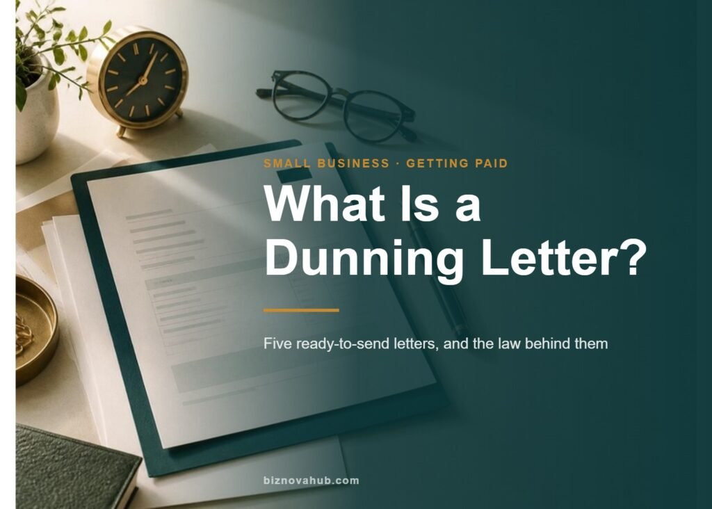 What is a dunning letter and when to send one to collect an overdue invoice